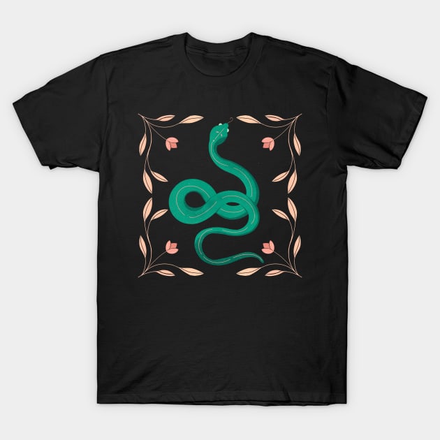 Corinna The Snake T-Shirt by estudioanzol